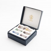 SET OF 6 FABERGE CUT CRYSTAL K