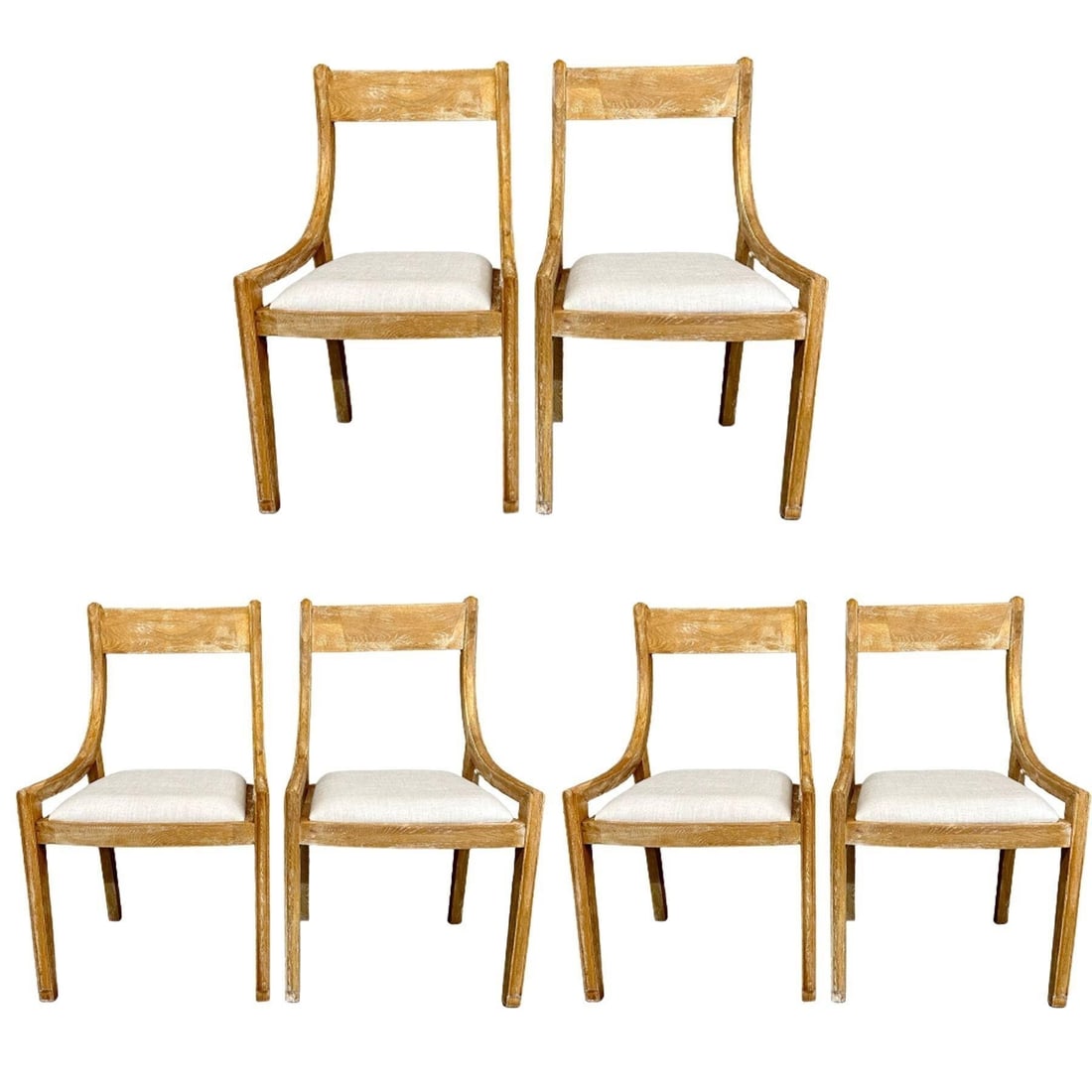 SET OF 6 FARMHOUSE MODERN SLEIGH