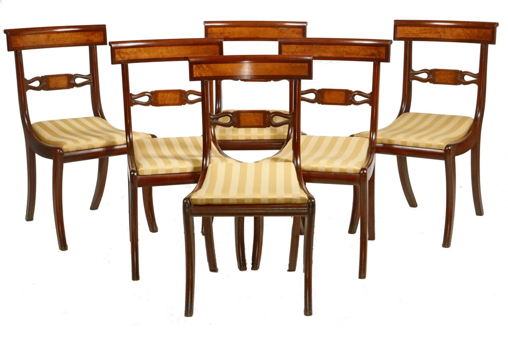 (SET OF 6) FEDERAL PERIOD DINING