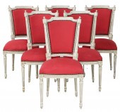 SET OF 6 LOUIS XVI STYLE POLYC
