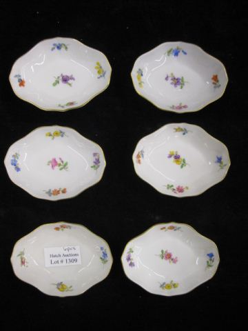Set of 6 Meissen Porcelain Open