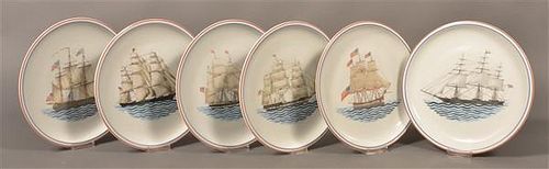 SET OF 6 MOTTAHEDEH SAILBOAT