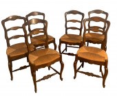 SET OF 6 PROVINCIAL LADDERBACK
