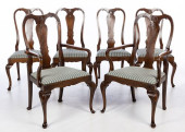 SET OF 6 QUEEN ANNE STYLE DINI