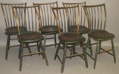 SET OF 6 ROD BACK WINDSOR SIDE