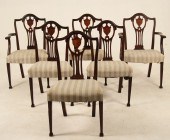 SET OF 6 SHIELD BACK HEPPLEWHI