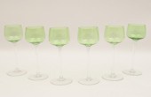 SET OF 6 SIGNED BACCARAT LONG