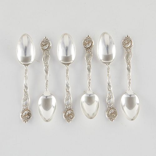 SET OF 6 STERLING SILVER SHIEBLER