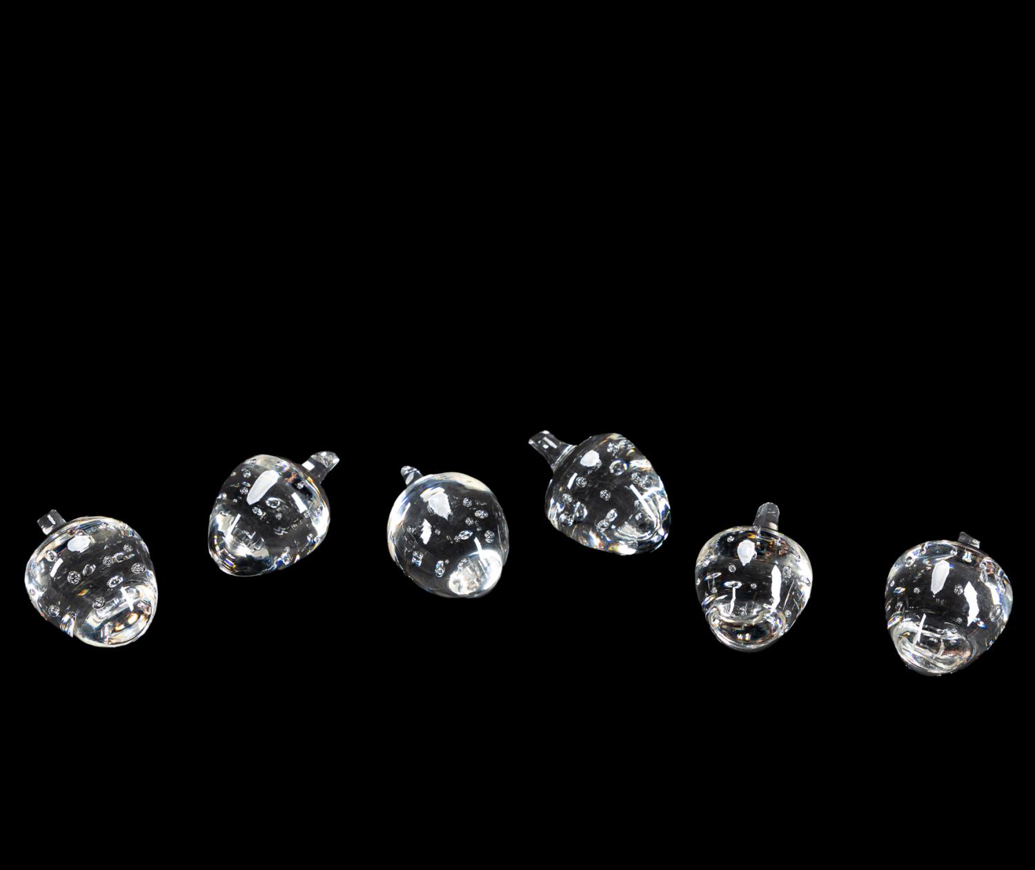 SET OF 6 STEUBEN HERITAGE CRYSTAL