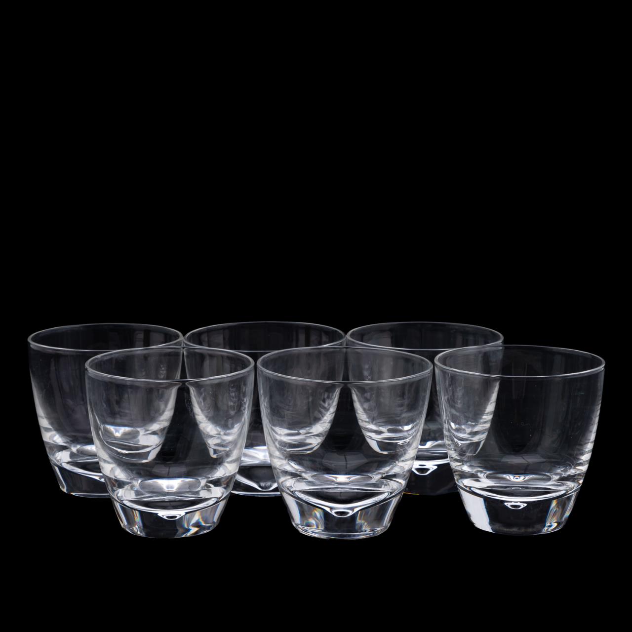 SET OF 6 STEUBEN OLD FASHIONEDS,