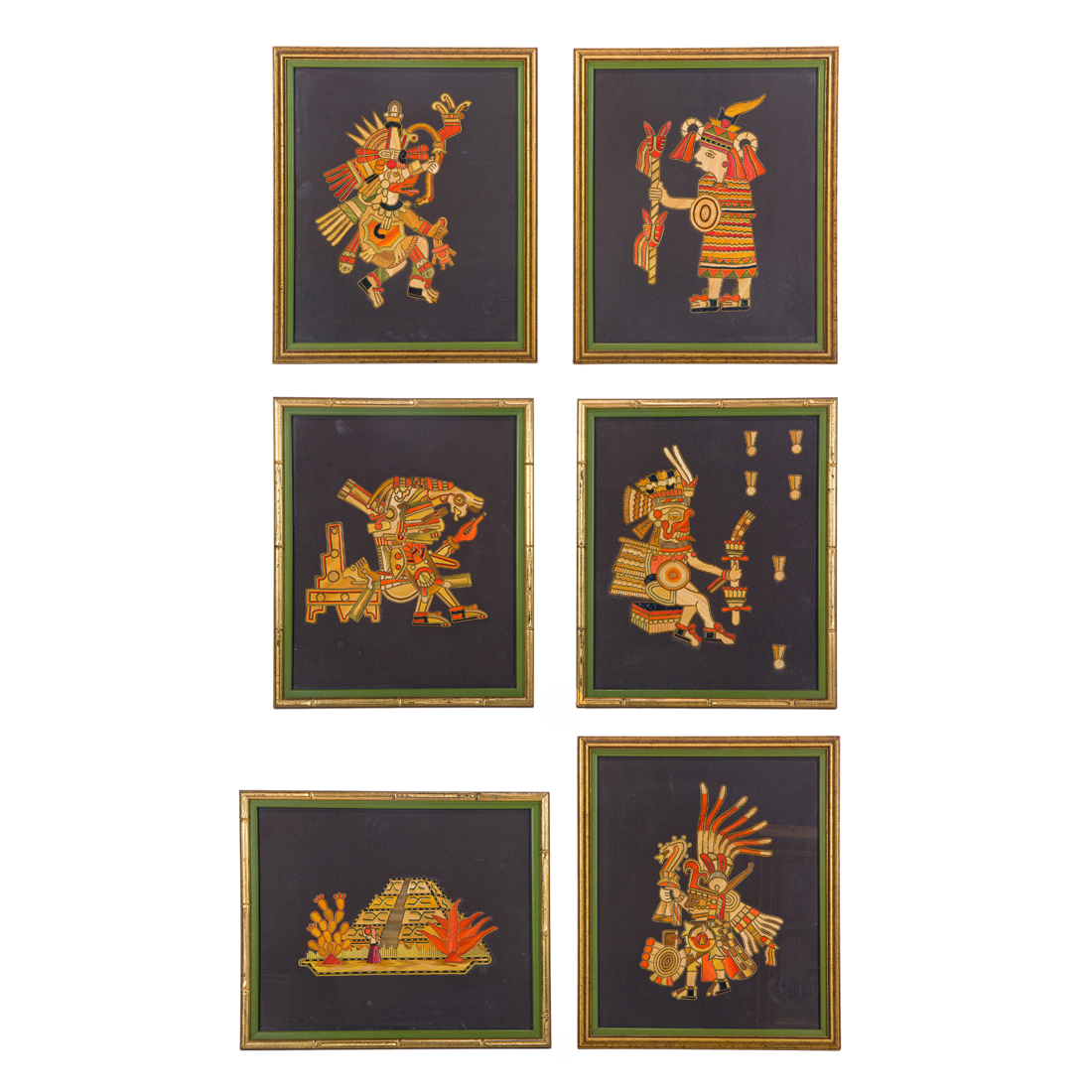 (SET OF 6) VINTAGE MEXICAN FOLK ART