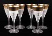 SET OF 6 VINTAGE MOSER SPLENDI