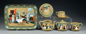 SET OF 7: BUFFALO POTTERY EMER