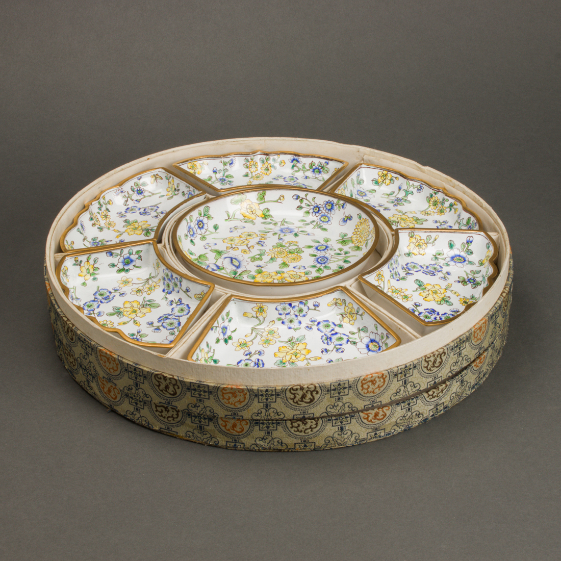 (SET OF 7) CHINESE ENAMELED SWEET
