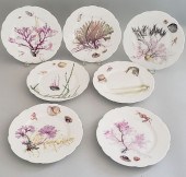 SET OF 7 HAVILAND LIMOGES SEAW