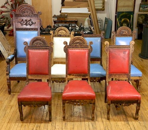 SET OF 7 I. O. O. F. LODGE