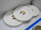 Set of (7) plates marked on ba