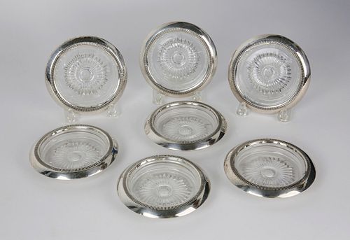 SET OF 7 STERLING SILVER AND