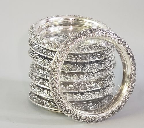 SET OF 7 STERLING SILVER AND