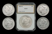 Set of 76 Morgan silver dollar