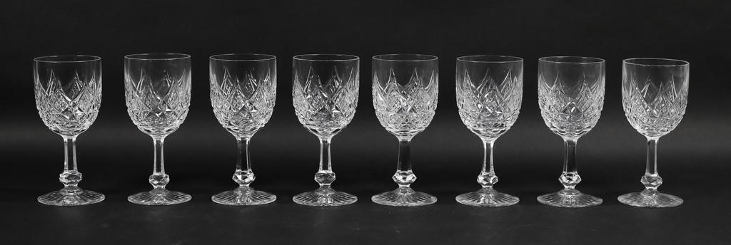 SET OF 8 BACCARAT CRYSTAL COLBERT