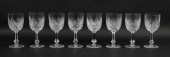 SET OF 8 BACCARAT CRYSTAL COLB