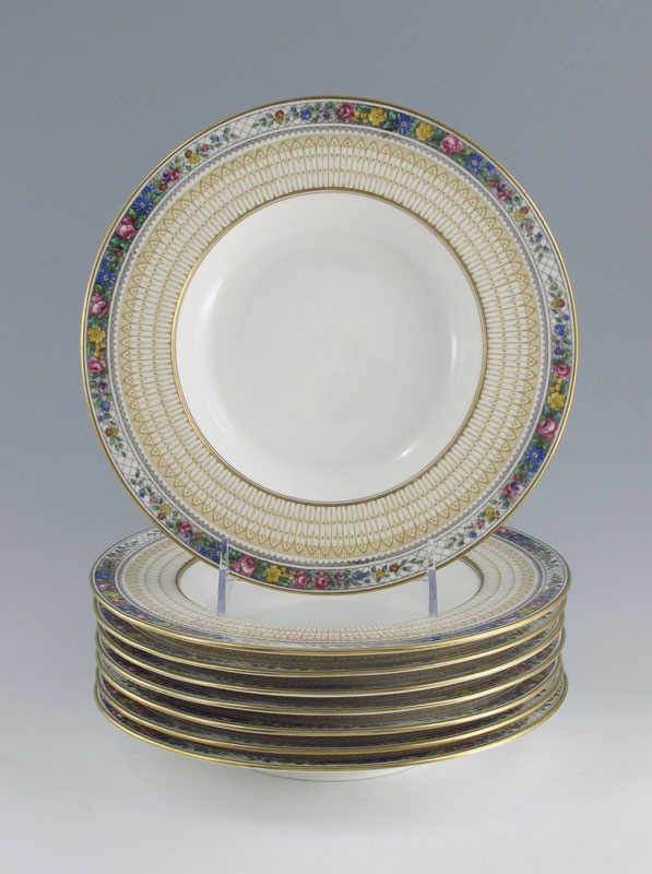 SET OF 8 CAULDON FOR TIFFANY AND