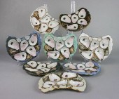 SET OF 8 CRESCENT SHAPED OYSTE