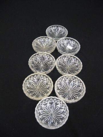 Set of 8 Cut Crystal Dessert Bowls.