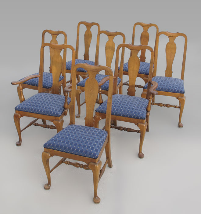 SET OF 8 ETHAN ALLEN QUEEN ANNE