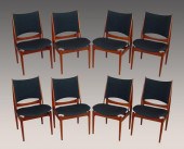 SET OF 8 FINN JUHL FOR NIELS V
