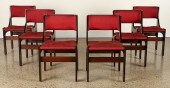 SET OF 8 ITALIAN ROSEWOOD CHAI