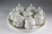 SET OF 8 MOTTAHEDEH DESIGN POT