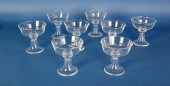SET OF 8 SIGNED STEUBEN CLEAR