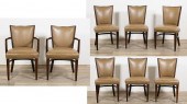 SET OF 8 THONET ART DECO DININ