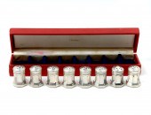 SET OF 8 VINTAGE CARTIER SALT