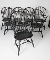 SET OF 8 WARREN CHAIR CO. BOWB