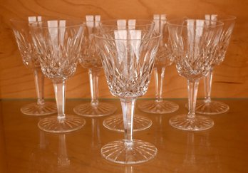 Set of 8 Waterford crystal wines,