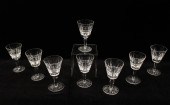 SET OF 8 WATERFORD CRYSTAL SHE