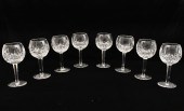 SET OF 8 WATERFORD LONG STEMME