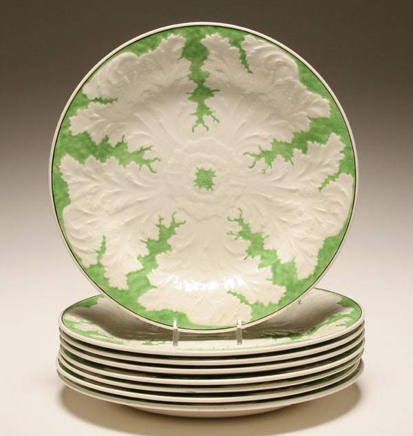 Set of 8 Wedgwood majolica plates