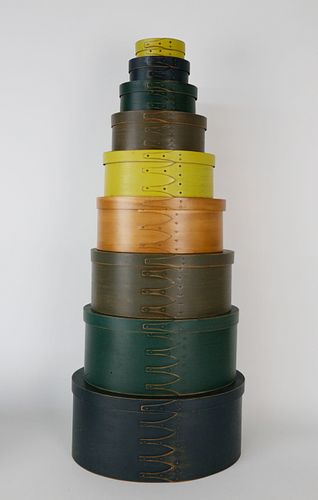SET OF 9 SHAKER STYLE NESTING