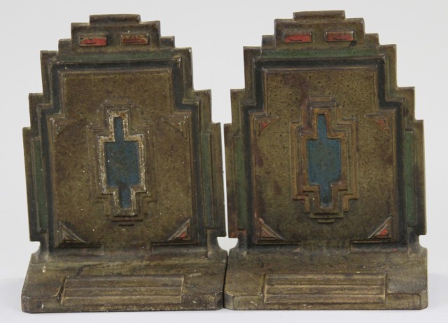 SET OF B & H DECO BOOKENDS