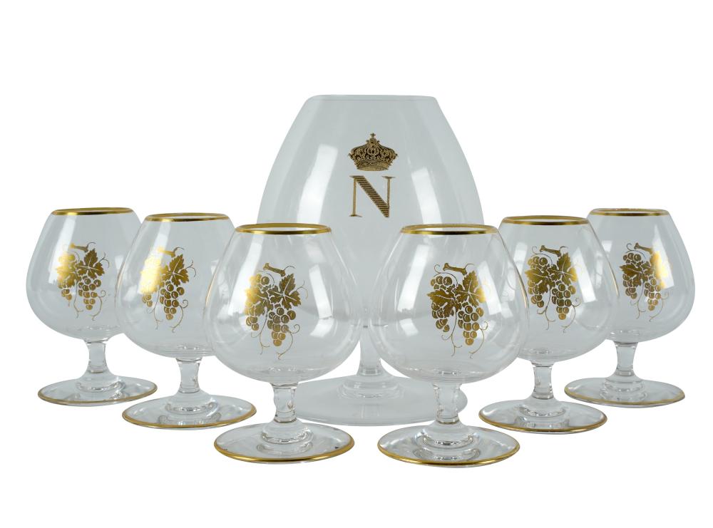 SET OF BACCARAT CRYSTAL BRANDY