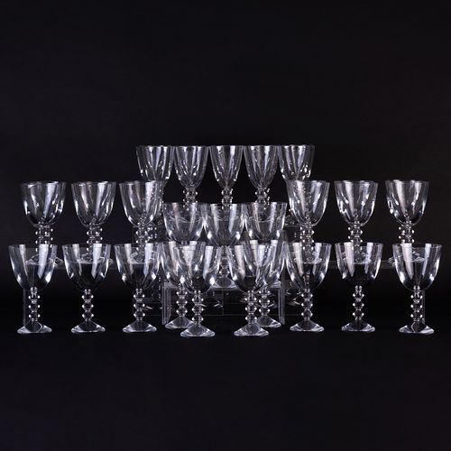 SET OF BACCARAT STEMWAREAcid stamp.
