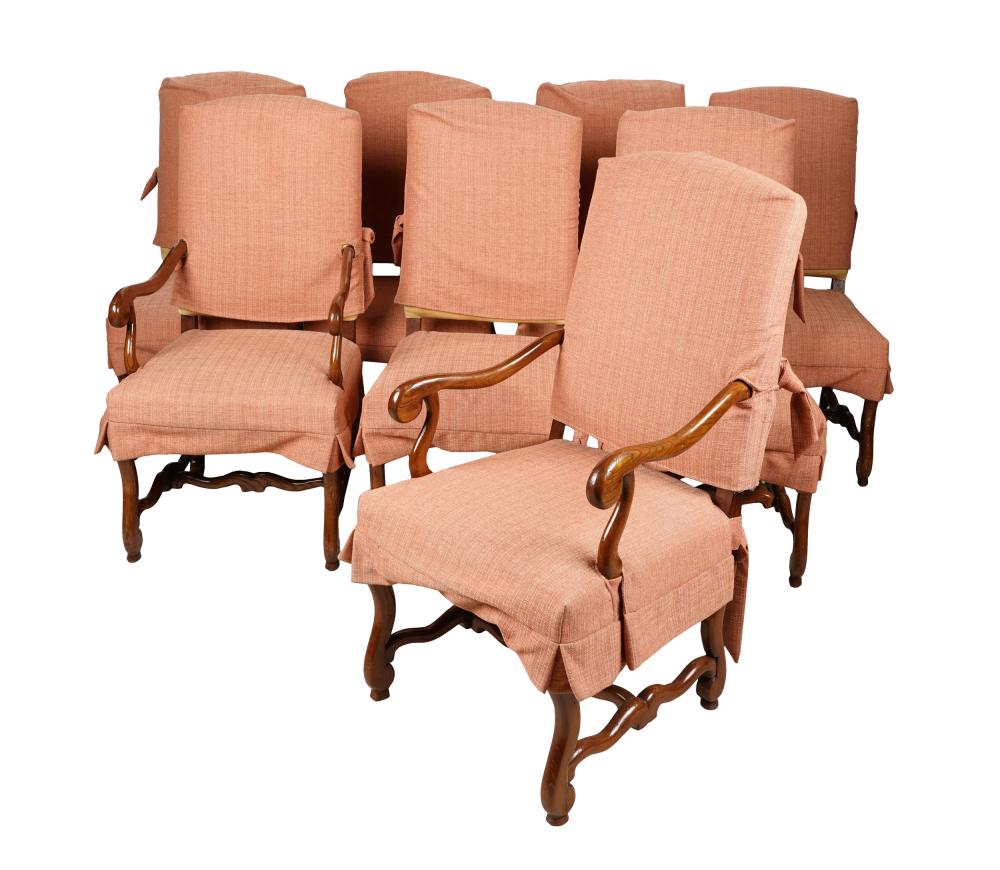 SET OF BAROQUE-STYLE WALNUT
