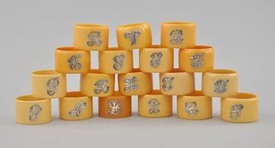Set of Boxed English Napkin Rings