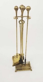 SET OF BRASS SCALLOP SHELL FIN