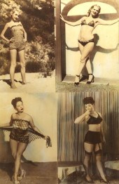 SET OF BURLESQUE POSTERS, MID-