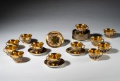 SET OF CAPODIMONTE TEACUPS AND